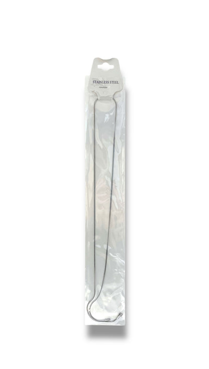 #E-7 Cadena de Serpiente Cinta_Plateado 2mm E-7