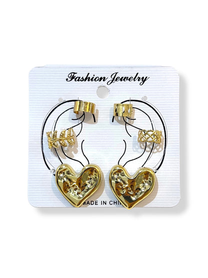 Earcuff & Aros de fantasía #720 dorado