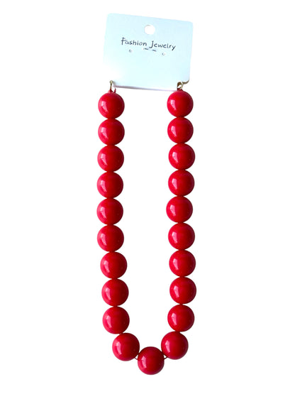 Collar Chicle 20mm #17 rojo