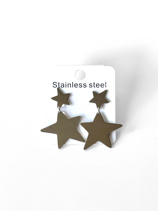 Aros de acero modelo #5199 plateado