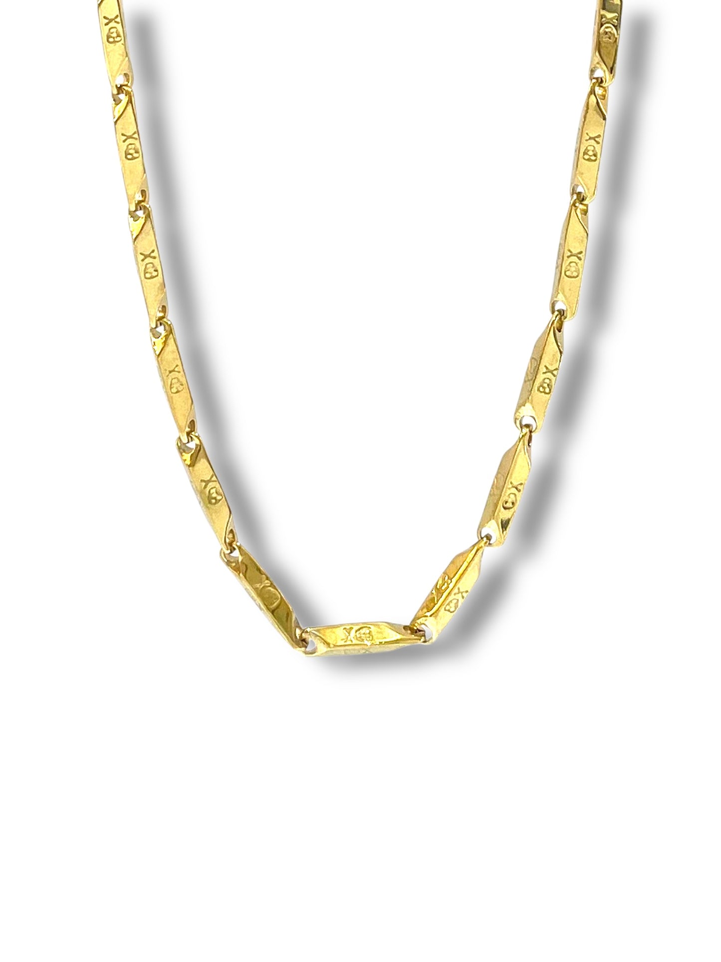 #Ad calavera Collar Hip Hop_Dorado Calavera A-4