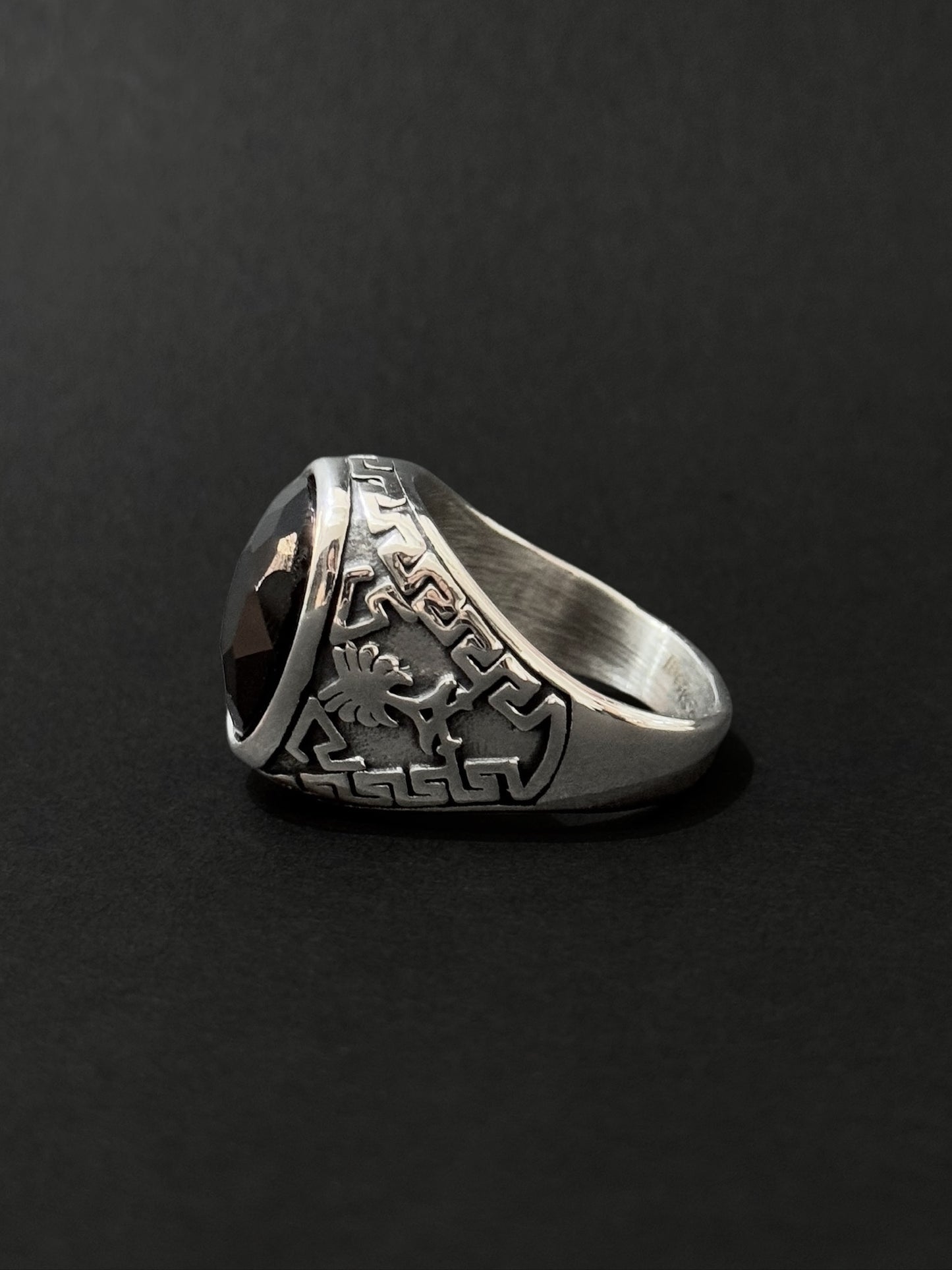 Anillo de hombre en acero vikingo #788 (Docena)