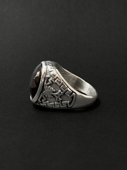 Anillo de hombre en acero vikingo #788 (Docena)