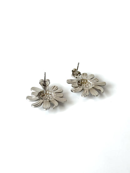 Aros de acero modelo #911 plateado