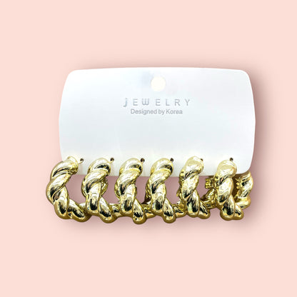 Oferta aros de fantasía #Dorado
