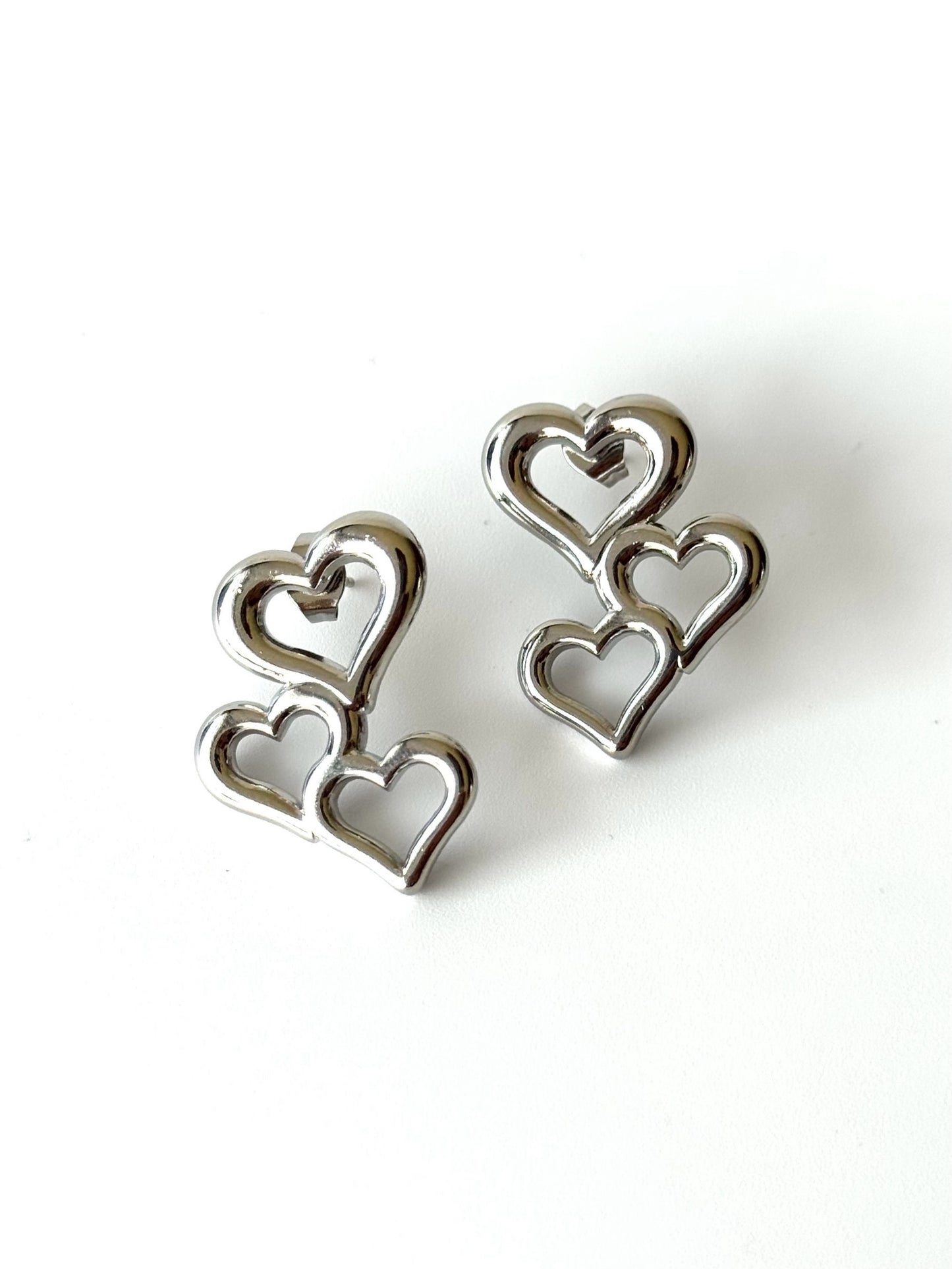 Aros de acero modelo #908 plateado