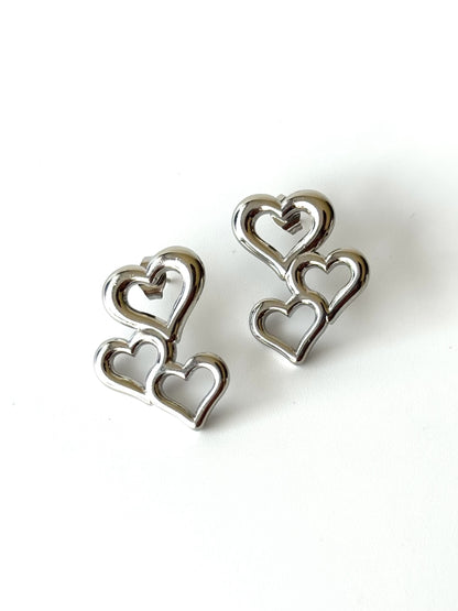 Aros de acero modelo #908 plateado