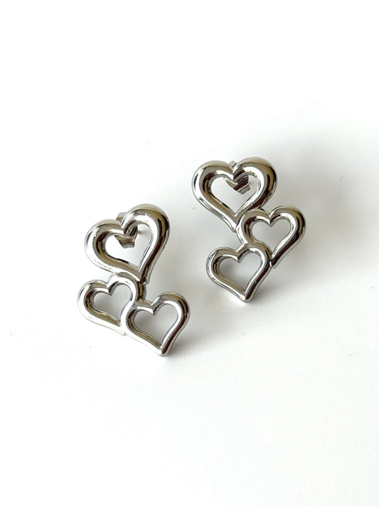 Aros de acero modelo #908 plateado