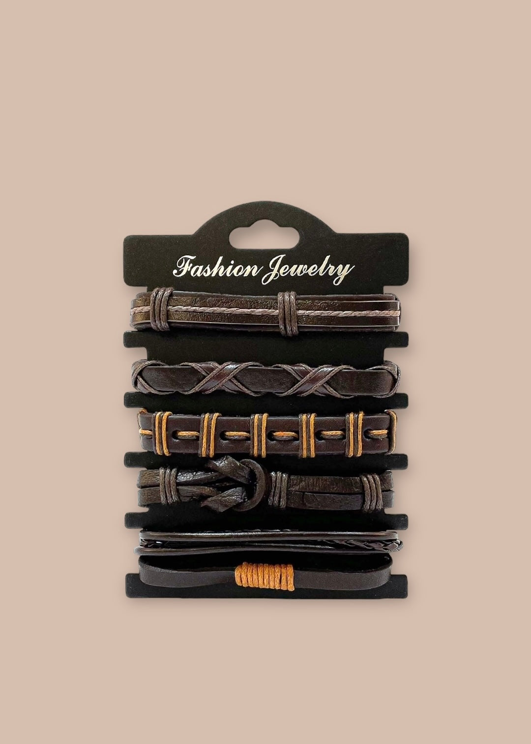 Pulsera combi de cuero modelo #017