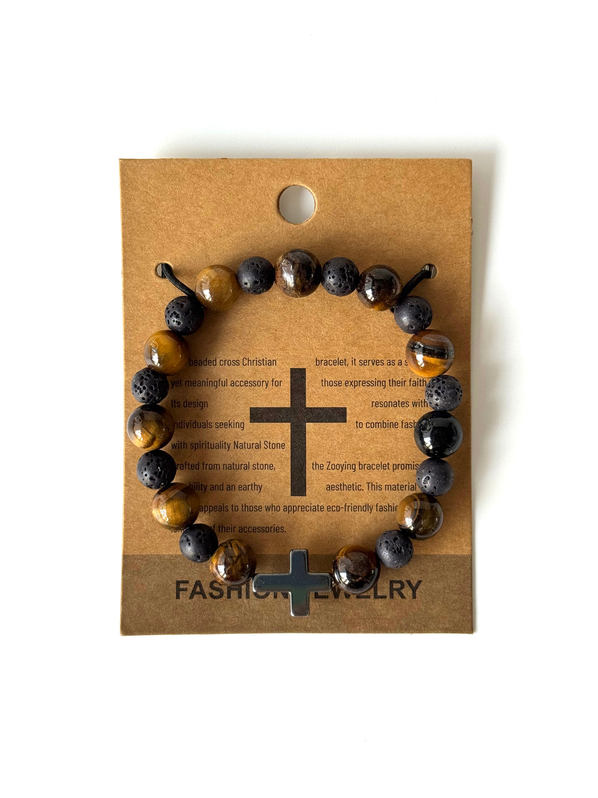 Pulsera de piedras naturales para hombre #51274
