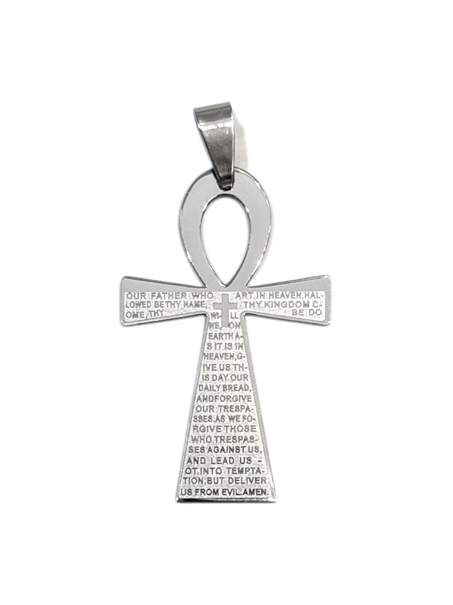 Colgante #202-2 cruz egipcia labrado_mediano