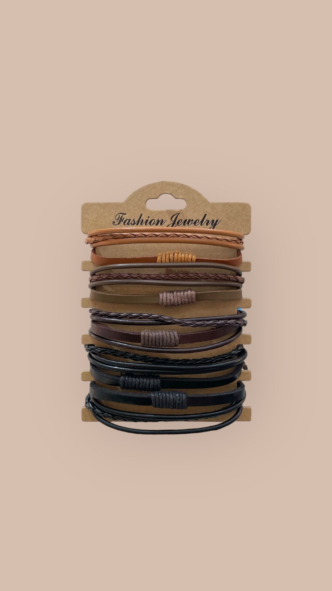 Pulsera combi de cuero modelo #259