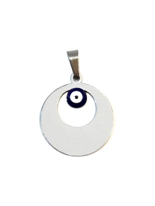#Ojo Turco Círculo Plateado