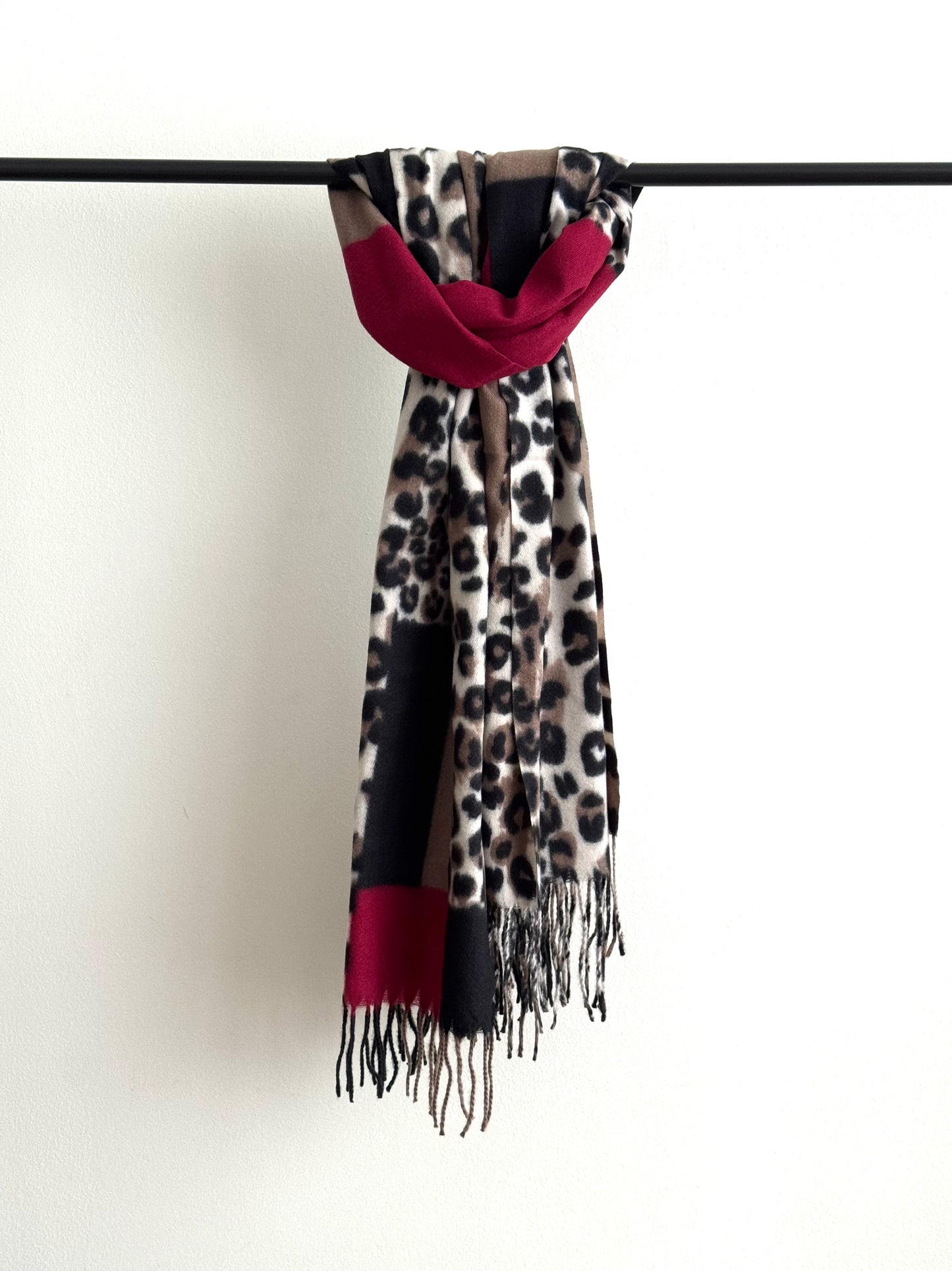 Bufanda Animal Print # Rojo
