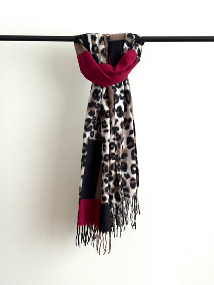 Bufanda Animal Print # Rojo