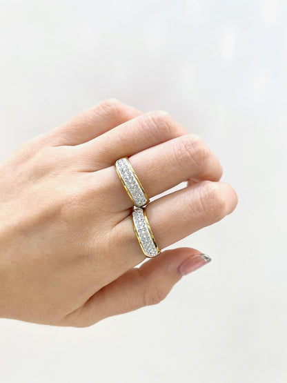 #44  ARGOLLA STRASS GRUESO LISO D