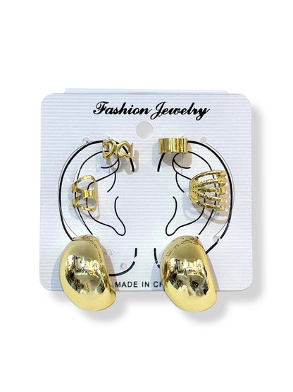 Earcuff & Aros de fantasía #724 dorado