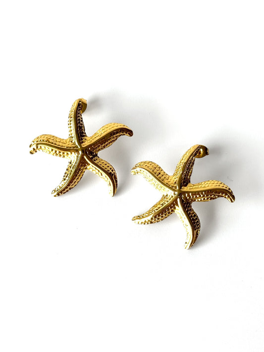 Aros de acero modelo #909 dorado