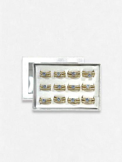 #36 ARGOLLA DOBLE CON STRASS D