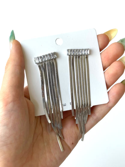 Aros de acero modelo #1015 plateado