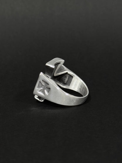 Anillo de hombre en acero vikingo #569