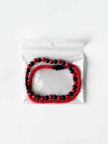 Pulsera roja para hombre #1