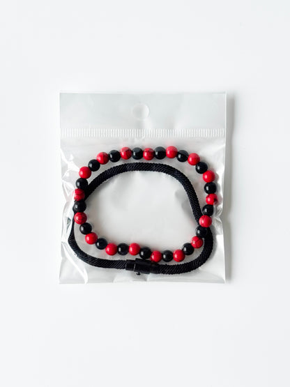 Pulsera roja para hombre #4