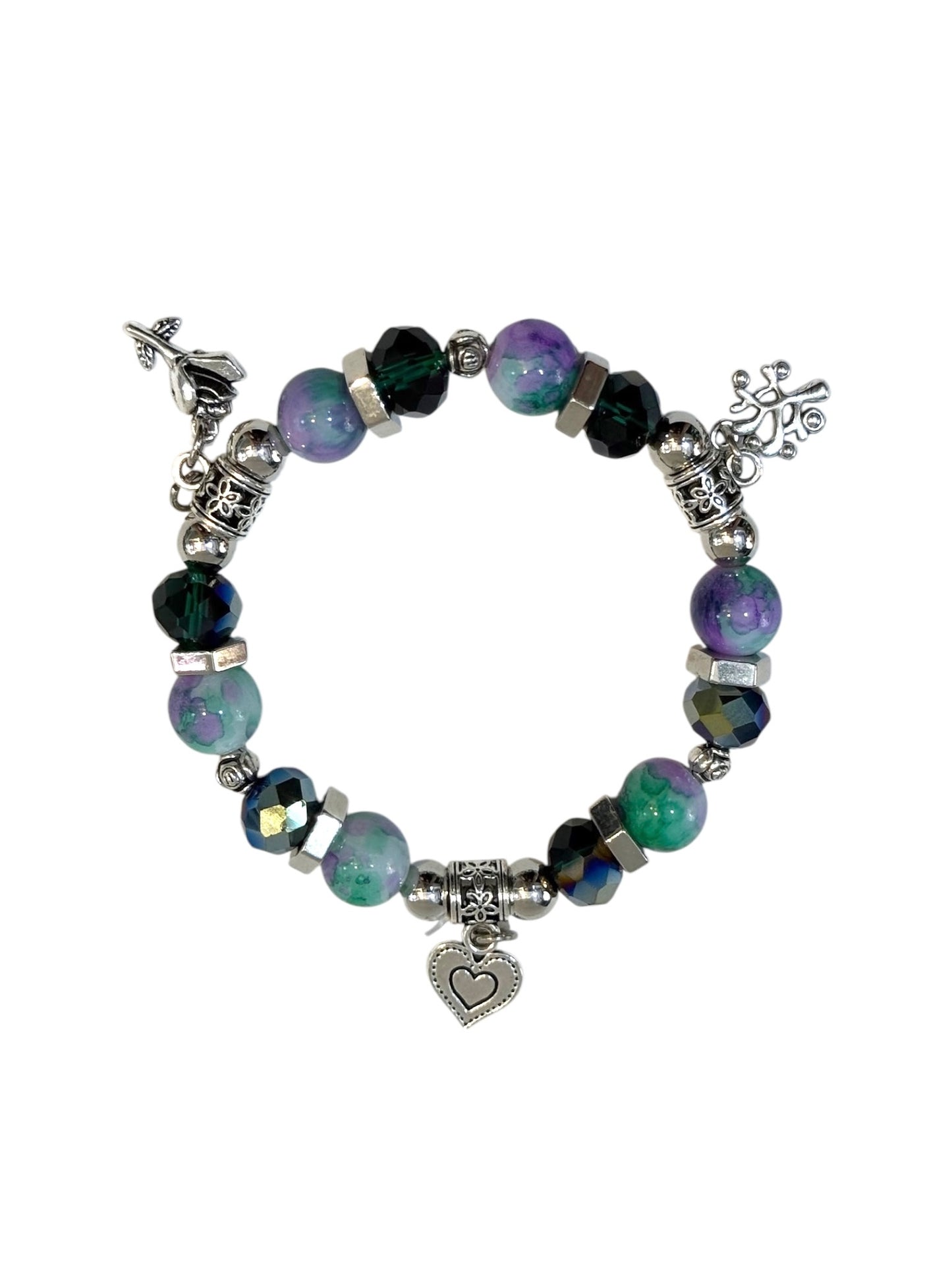 Pulsera Elasticada #Piedra mulricolor