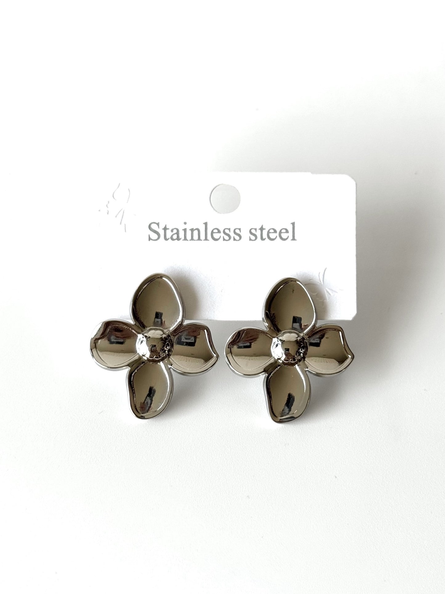 Aros de acero modelo #902 plateado