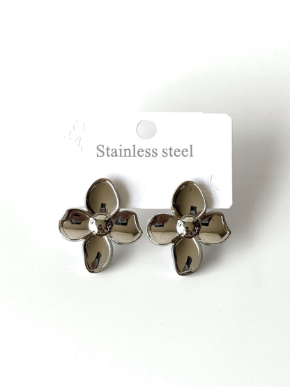 Aros de acero modelo #902 plateado