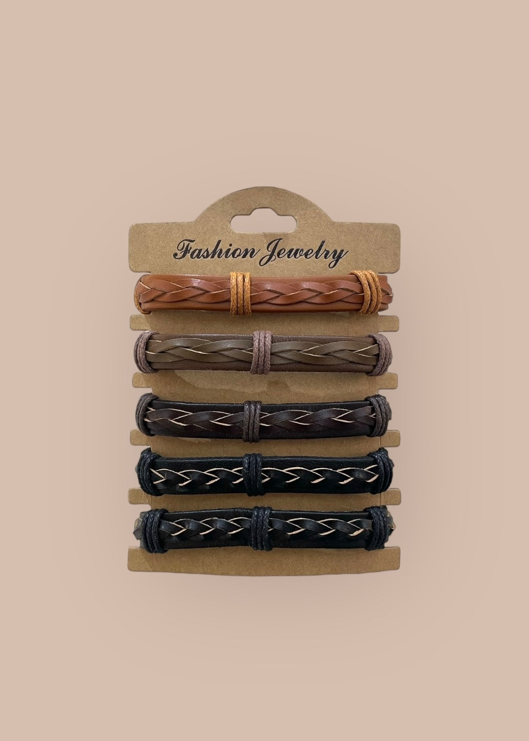 Pulsera combi de cuero modelo #260