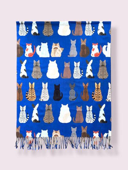 Bufanda de Gato #4 Azul