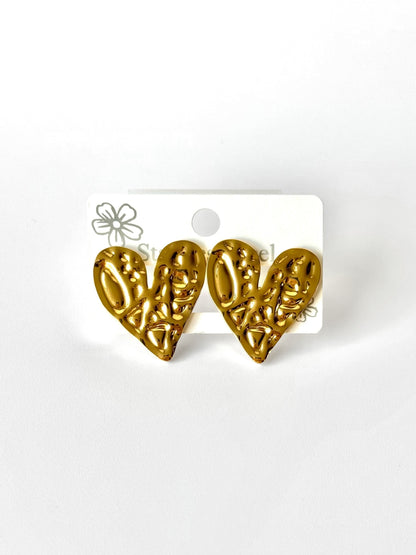 Aros de acero modelo #921 dorado