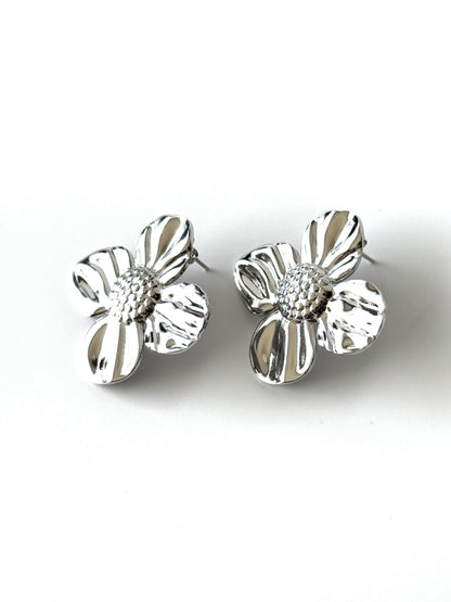 Aros de acero modelo #918 plateado