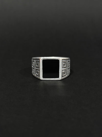 Anillo de hombre en acero vikingo #786