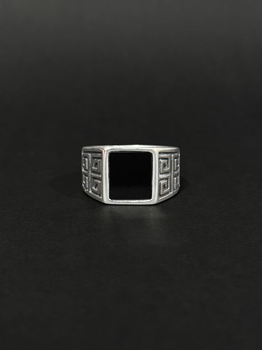 Anillo de hombre en acero vikingo #786