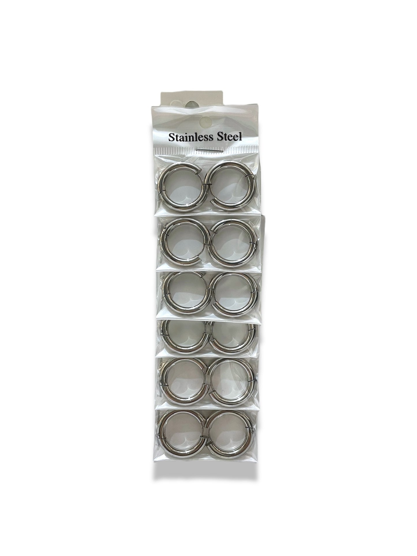 Argolla grueso plateado