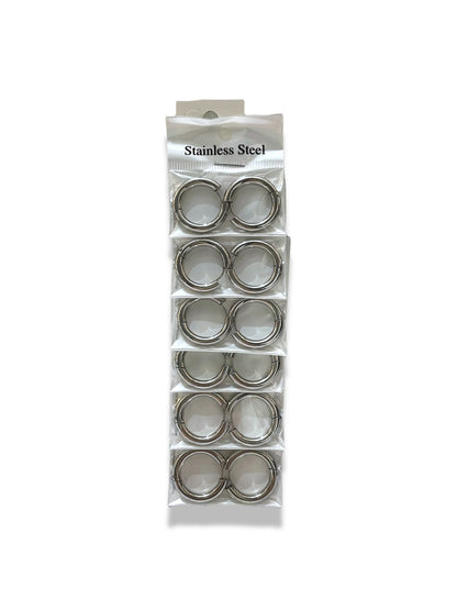 Argolla grueso plateado