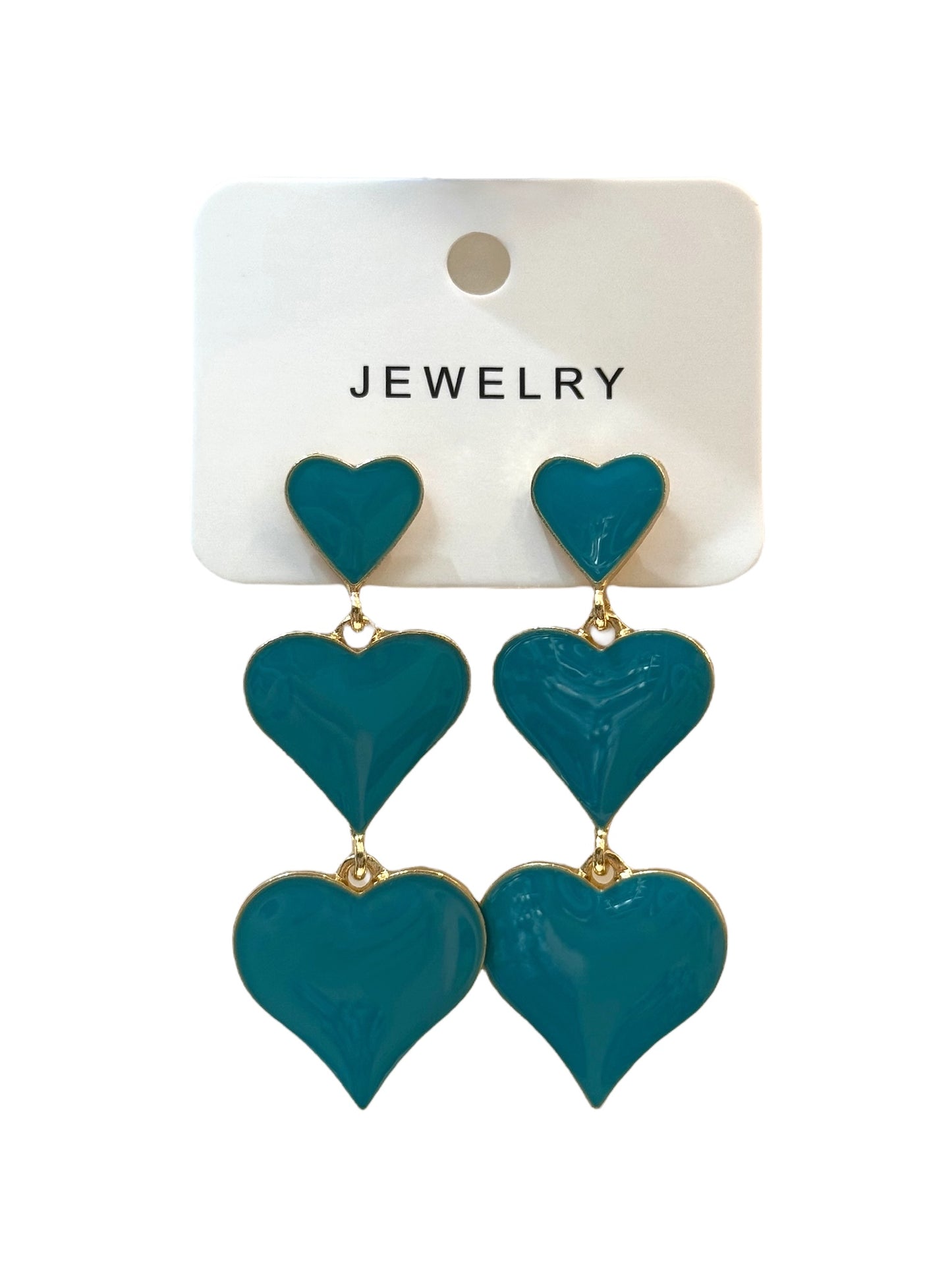 Aros en Docena #7 corazón multicolor