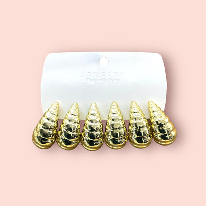 Oferta aros de fantasía #Dorado