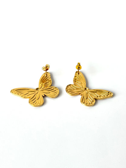 Aros de acero modelo #916 dorado