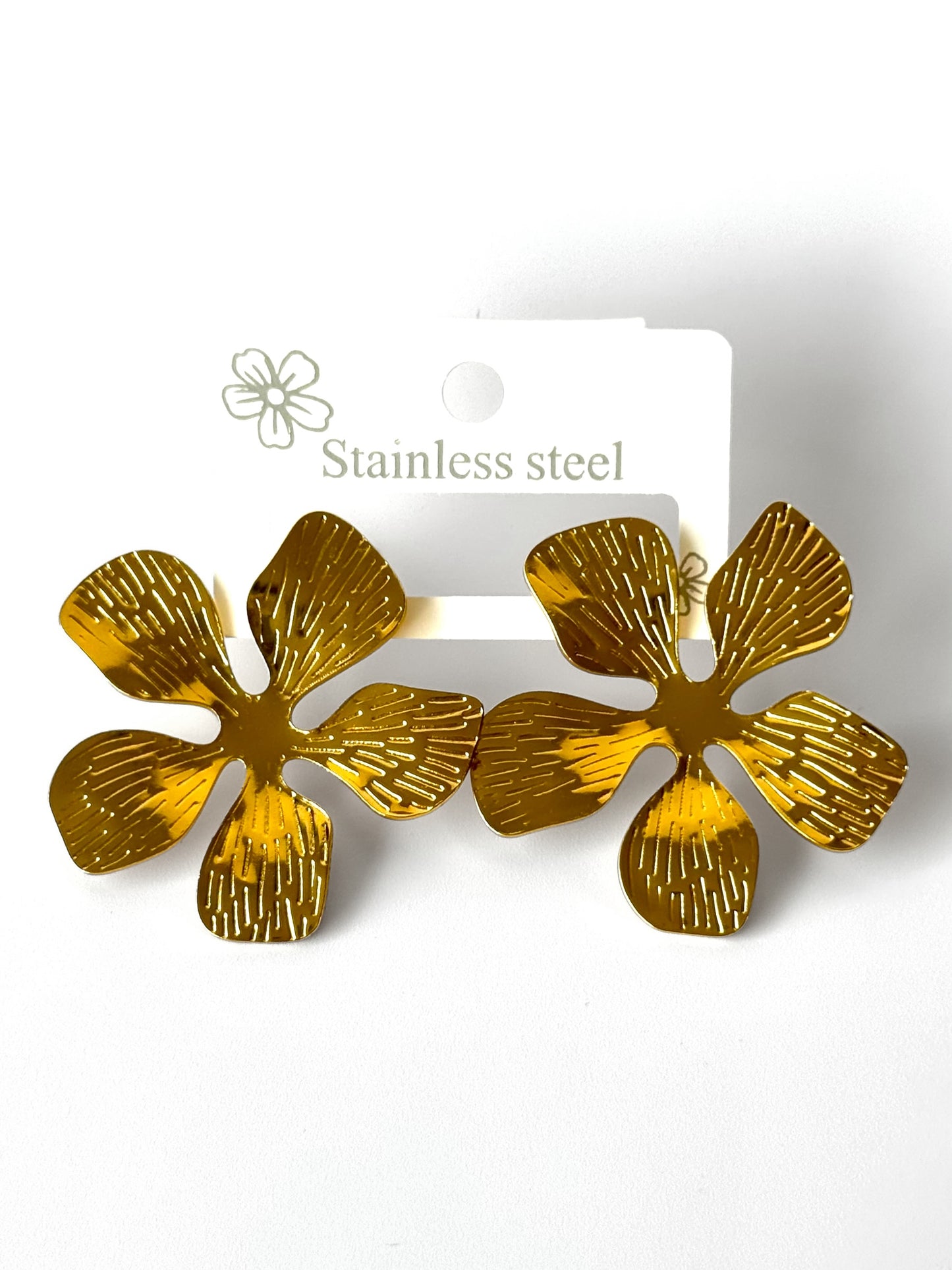 Aros de acero modelo #912 dorado