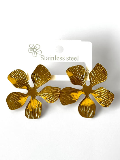 Aros de acero modelo #912 dorado