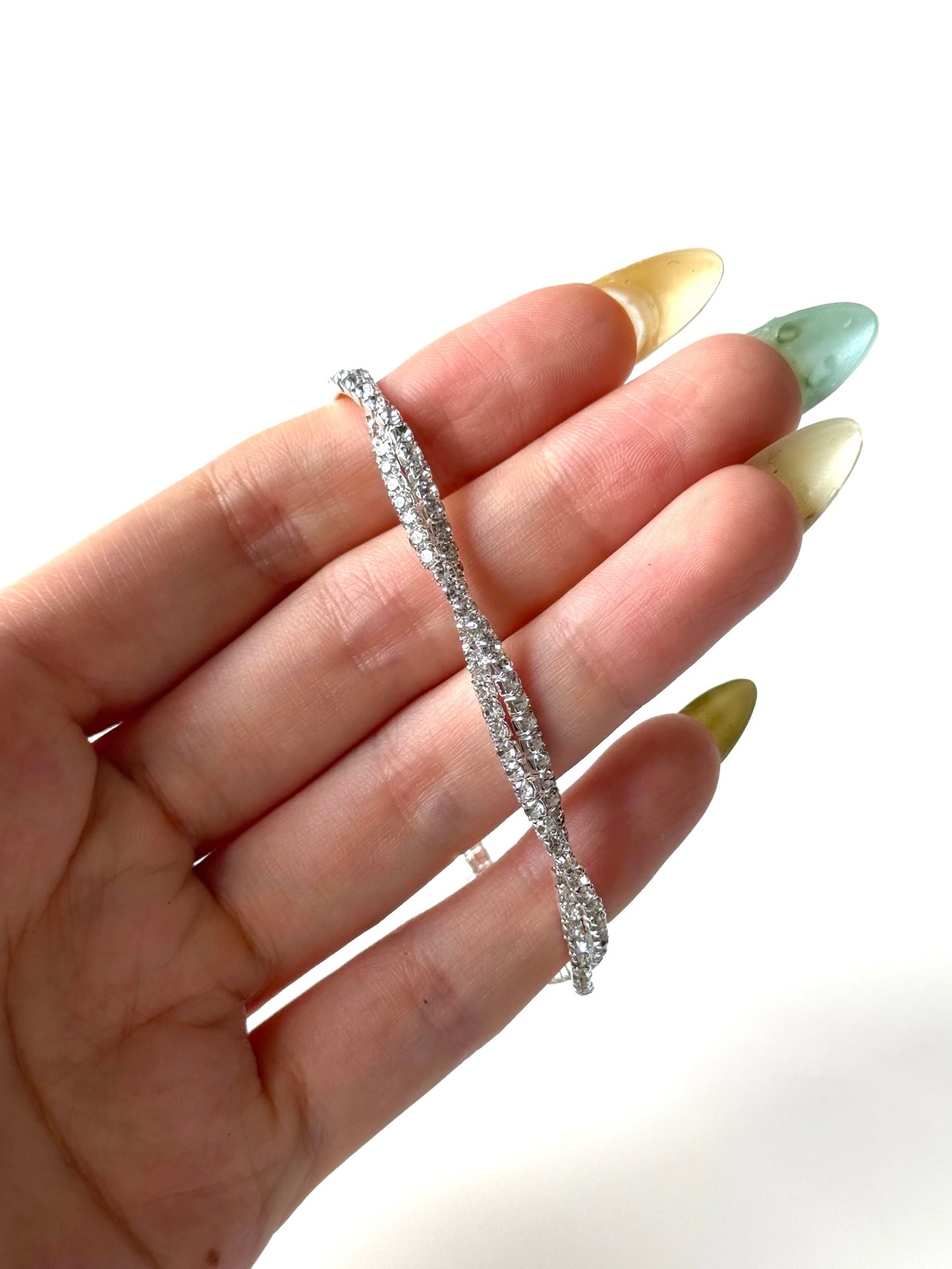 Strass Doble Espiral Elasticada