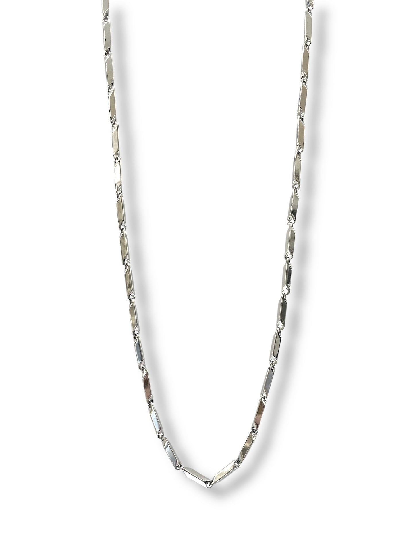 #Ap liso Collar Hip Hop_Plateado Liso A-9