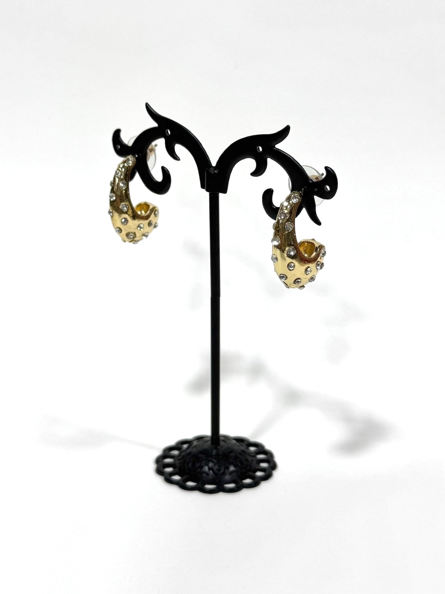 Aros Strass de fantasía #637 dorado