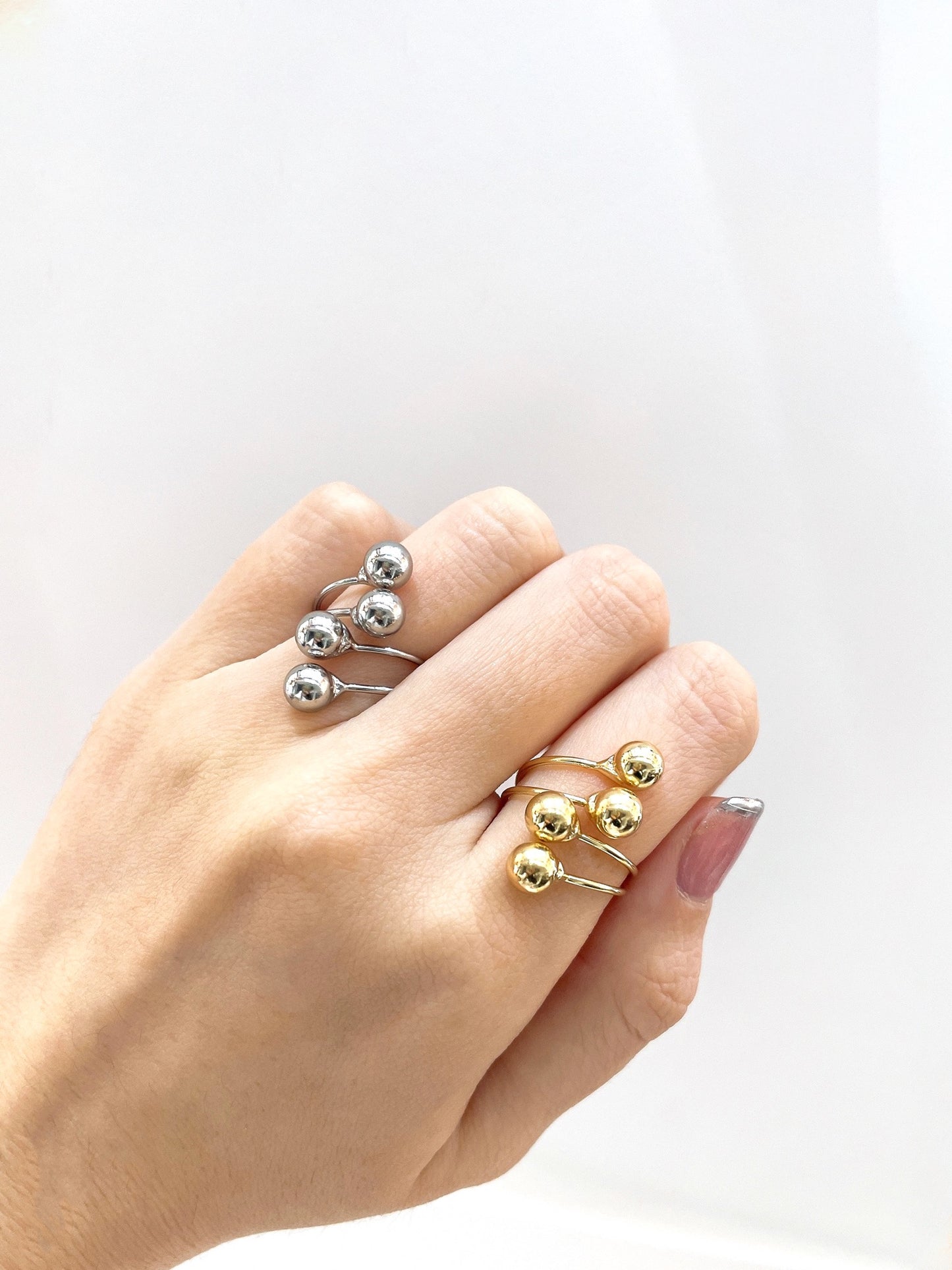 Anillo con bolitas (Docena)