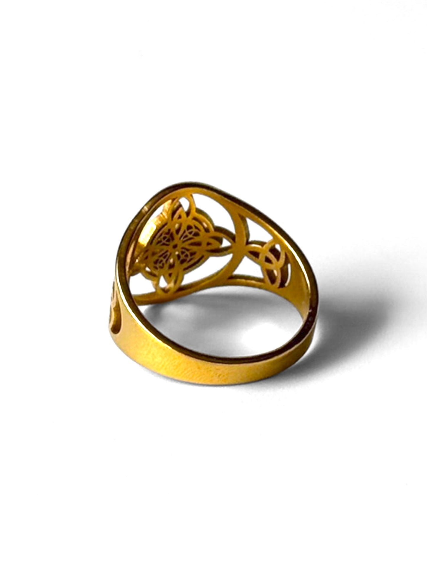 #54 ARGOLLA NUDO DE BRUJA #988 dorado