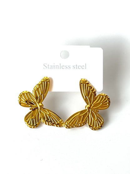 Aros de acero modelo #916 dorado