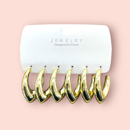 Oferta aros de fantasía #Dorado